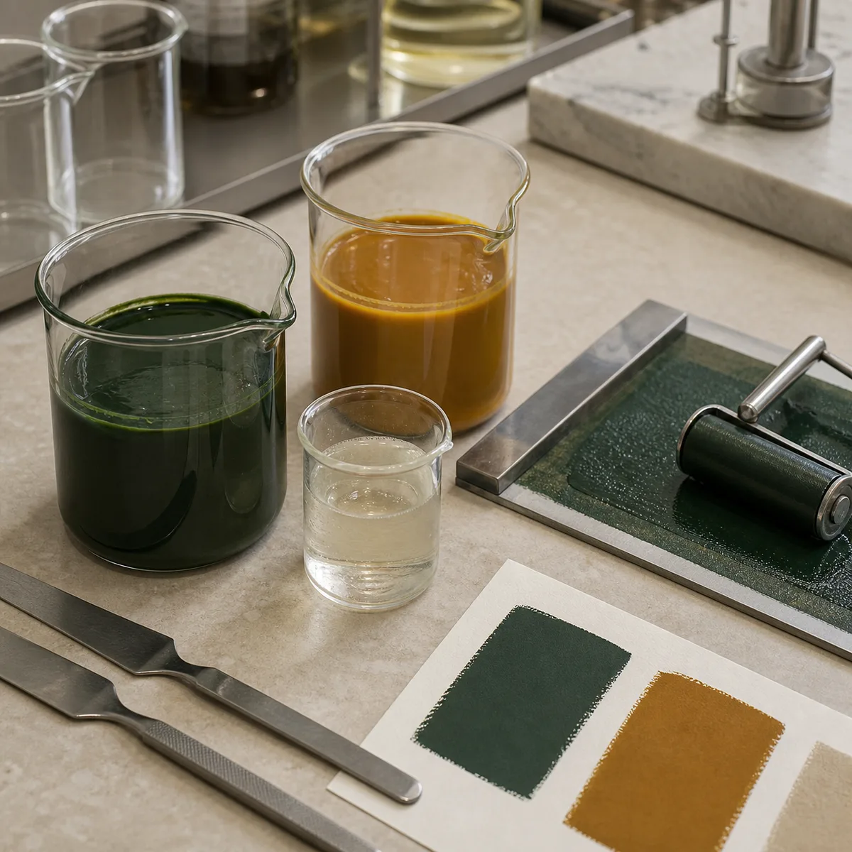 Technical pigment and printing-ink binder formulation using gum arabic solution